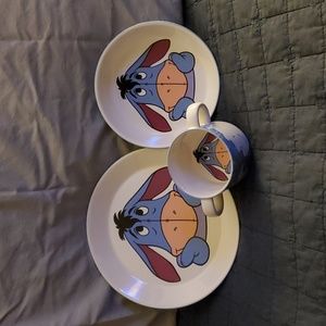 Disney Royal doulton- eeyore child plate, bowl, mug. New in box